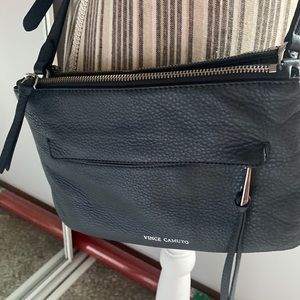 Vince Camoto Crossbody Bag. Color Gravel Pebble.